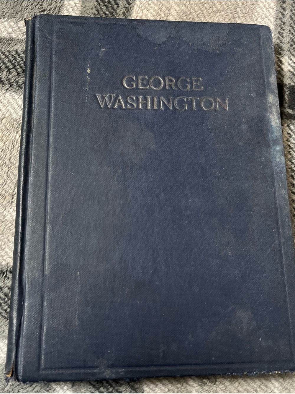 George Washington Hardcover Book - Navy Blue